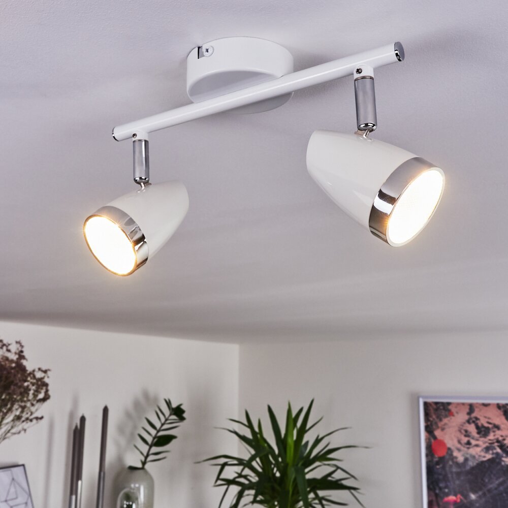 Plafonnier Idlewild LED Chrome, Blanc, 2 lumières main product photo