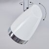 Plafonnier Idlewild LED Chrome, Blanc, 4 lumières