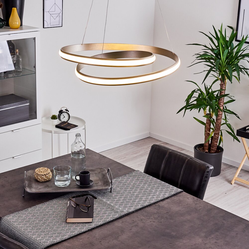 Suspension Rokera LED Nickel mat, 1 lumière main product photo