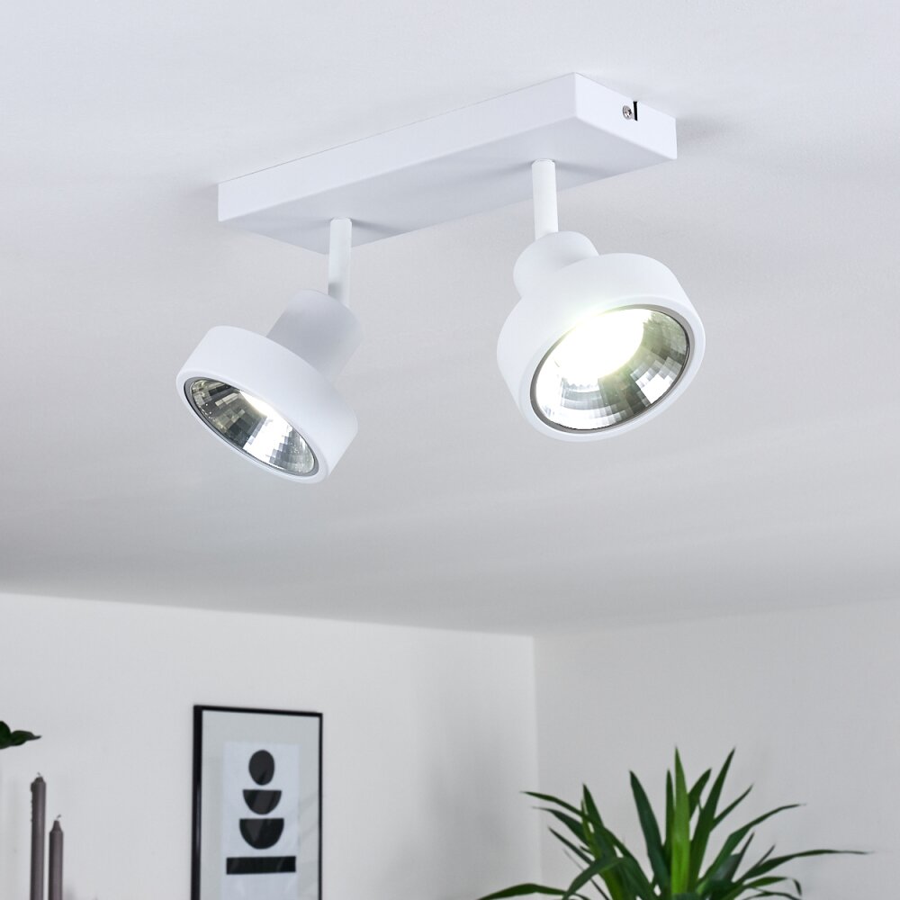 Plafonnier Chagres Blanc, 2 lumières main product photo