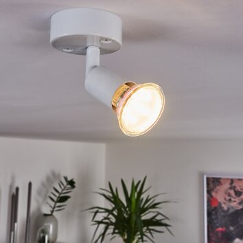 Plafonnier Planes LED Blanc, 1 lumière