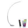 Lampadaire Paul Neuhaus Q-VITO LED Acier inoxydable, 1 lumière, Télécommandes