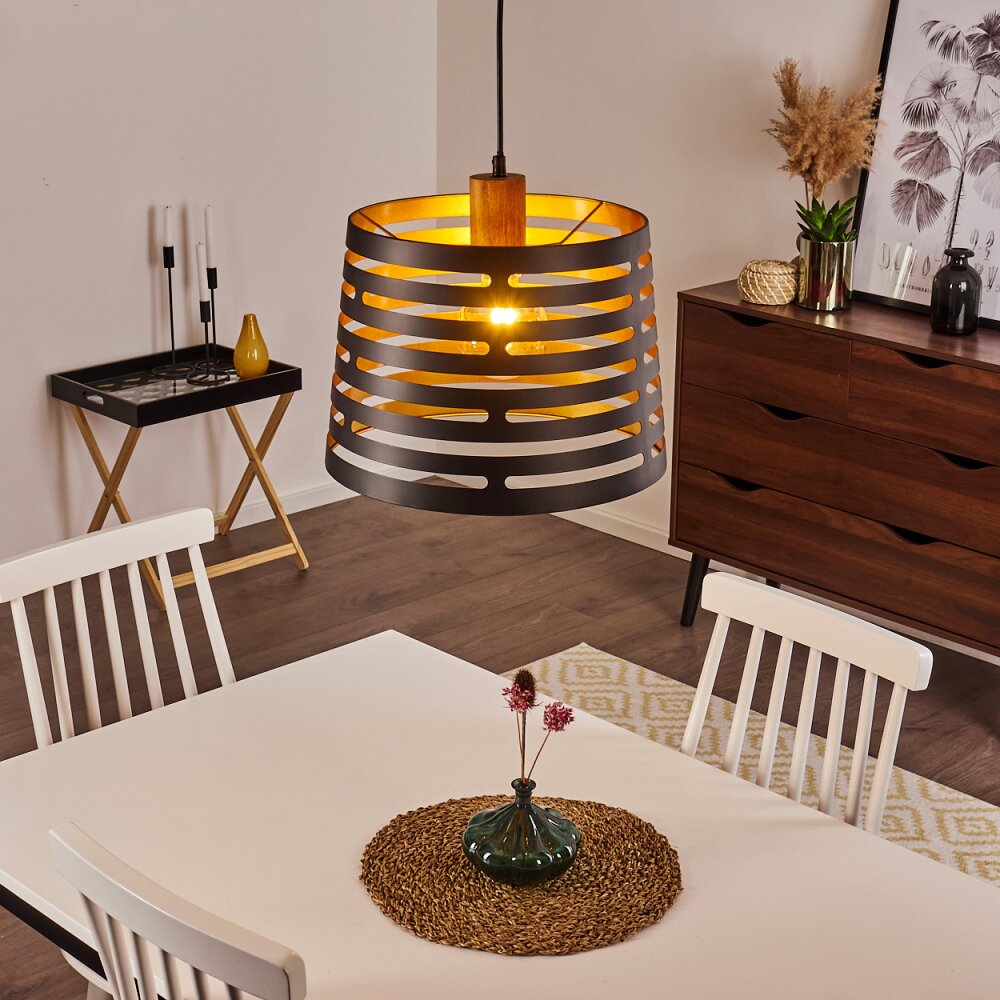 Suspension Strathmore Bois foncé, Noir, 1 lumière main product photo