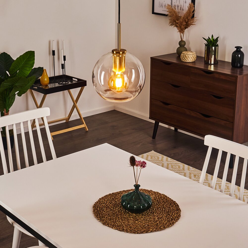 Suspension Karo Laiton, 1 lumière main product photo