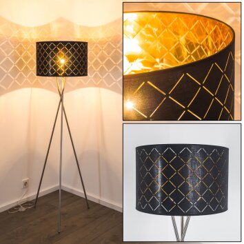 Lampadaire Meldal Nickel mat, 1 lumière