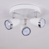 Plafonnier Idlewild LED Chrome, Blanc, 3 lumières