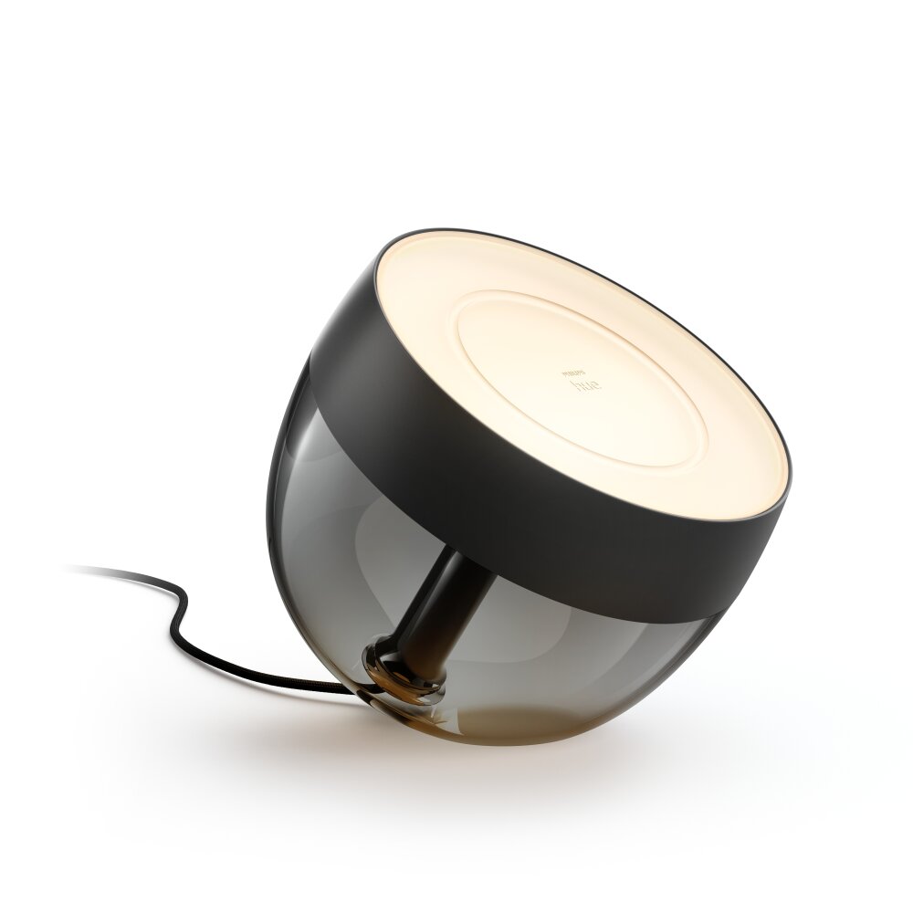 Lampe de table, kit d'extension Philips Hue Ambiance White & Color Iris LED Noir, Transparent, 1 lumière, Changeur de couleurs main product photo