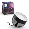 Lampe de table, kit d'extension Philips Hue Ambiance White & Color Iris LED Noir, Transparent, 1 lumière, Changeur de couleurs