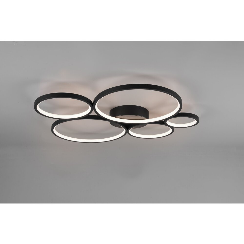 Plafonnier Trio Rondo LED Noir, 1 lumière main product photo