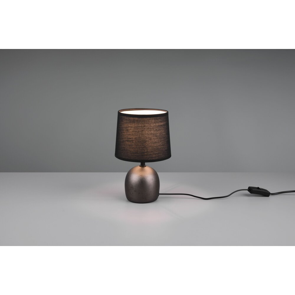 Lampe de table Reality Malu Brun foncé, Nickel mat, 1 lumière main product photo