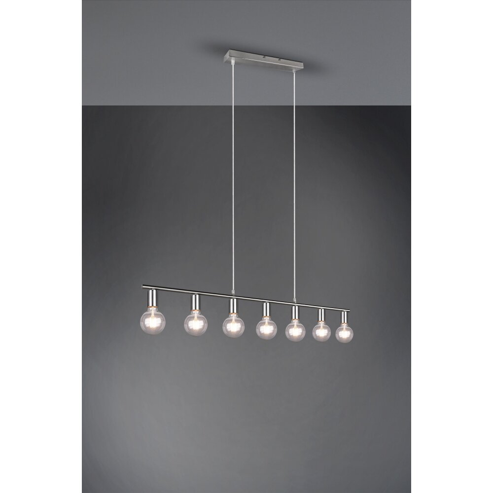 Suspension Reality Vannes Nickel mat, 7 lumières main product photo