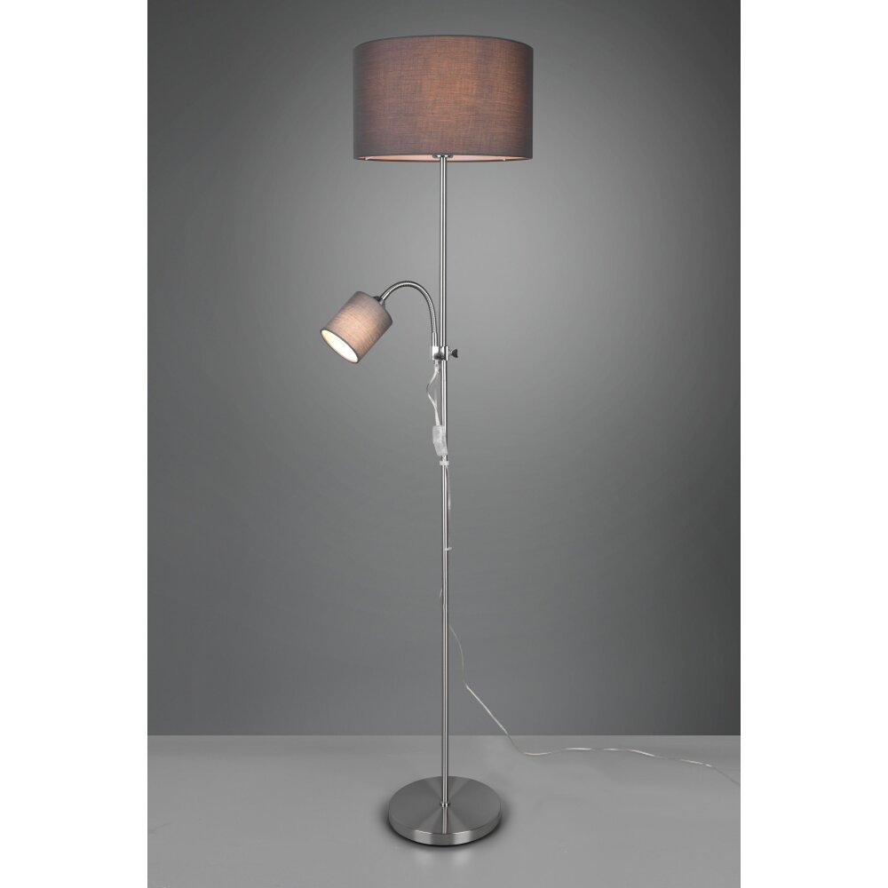 Lampadaire Reality Owen Nickel mat, 2 lumières main product photo