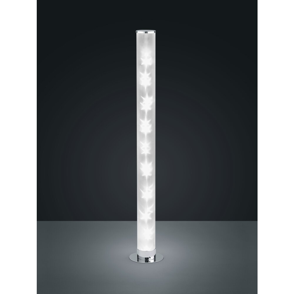 Lampadaire Reality Rico LED Chrome, 1 lumière, Télécommandes, Changeur de couleurs main product photo