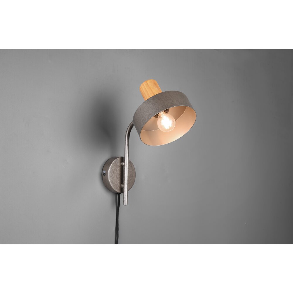 Applique murale Trio Gaya Brun foncé, Nickel mat, 1 lumière main product photo