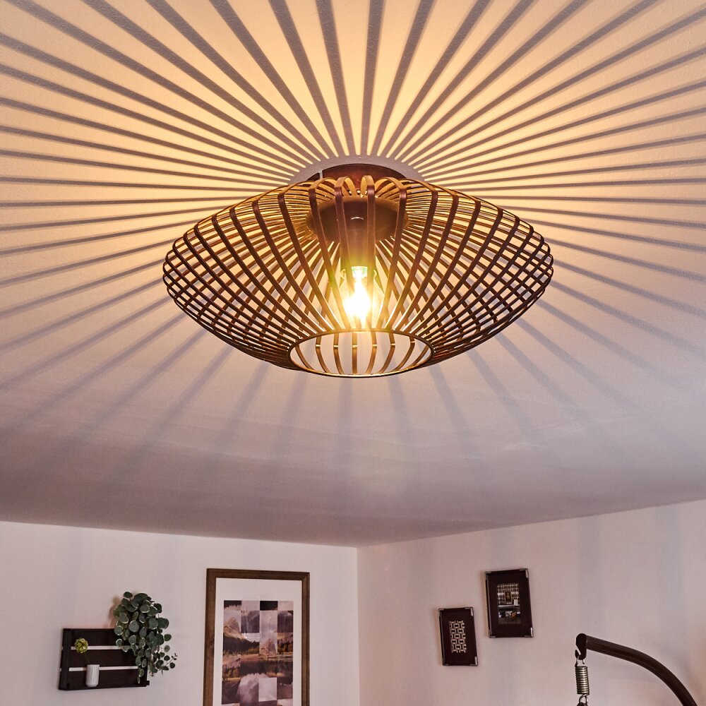 Plafonnier Wemude Cuivre, Noir, 1 lumière main product photo