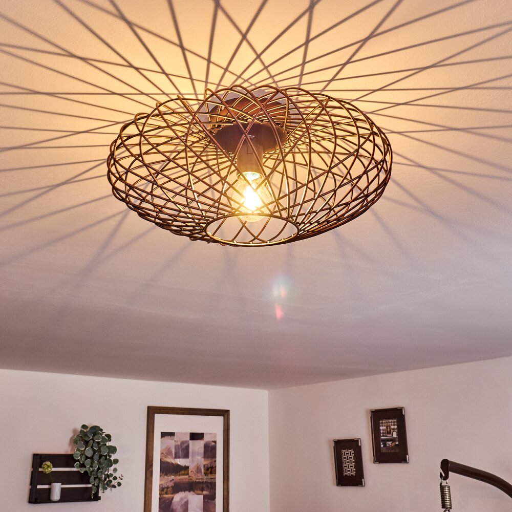 Plafonnier Wemude Cuivre, Noir, 1 lumière main product photo