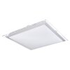 Plafonnier Globo RENA LED Nickel mat, Blanc, 1 lumière, Télécommandes, Changeur de couleurs