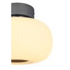 Plafonnier Globo LED Anthracite, Nickel mat, 1 lumière