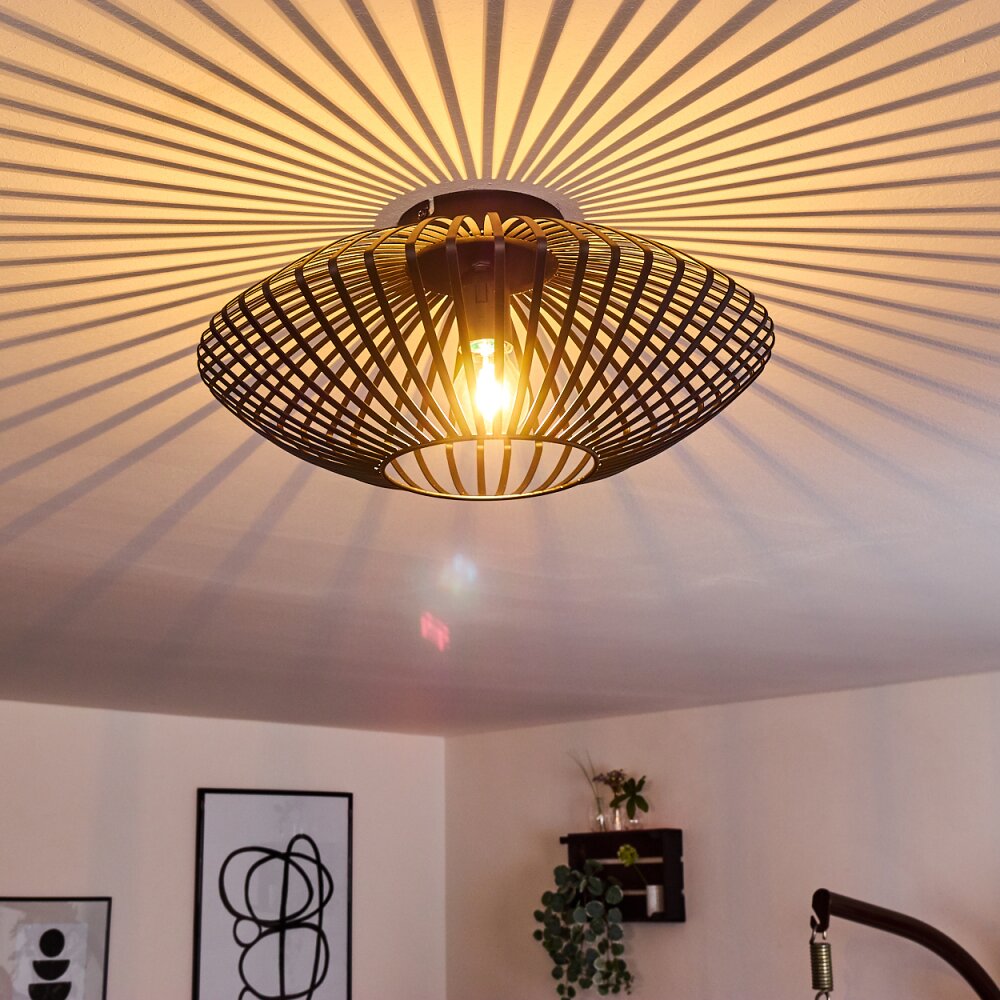 Plafonnier Wemude Noir, 1 lumière main product photo