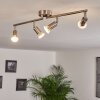 Plafonnier Oula LED Nickel mat, 4 lumières