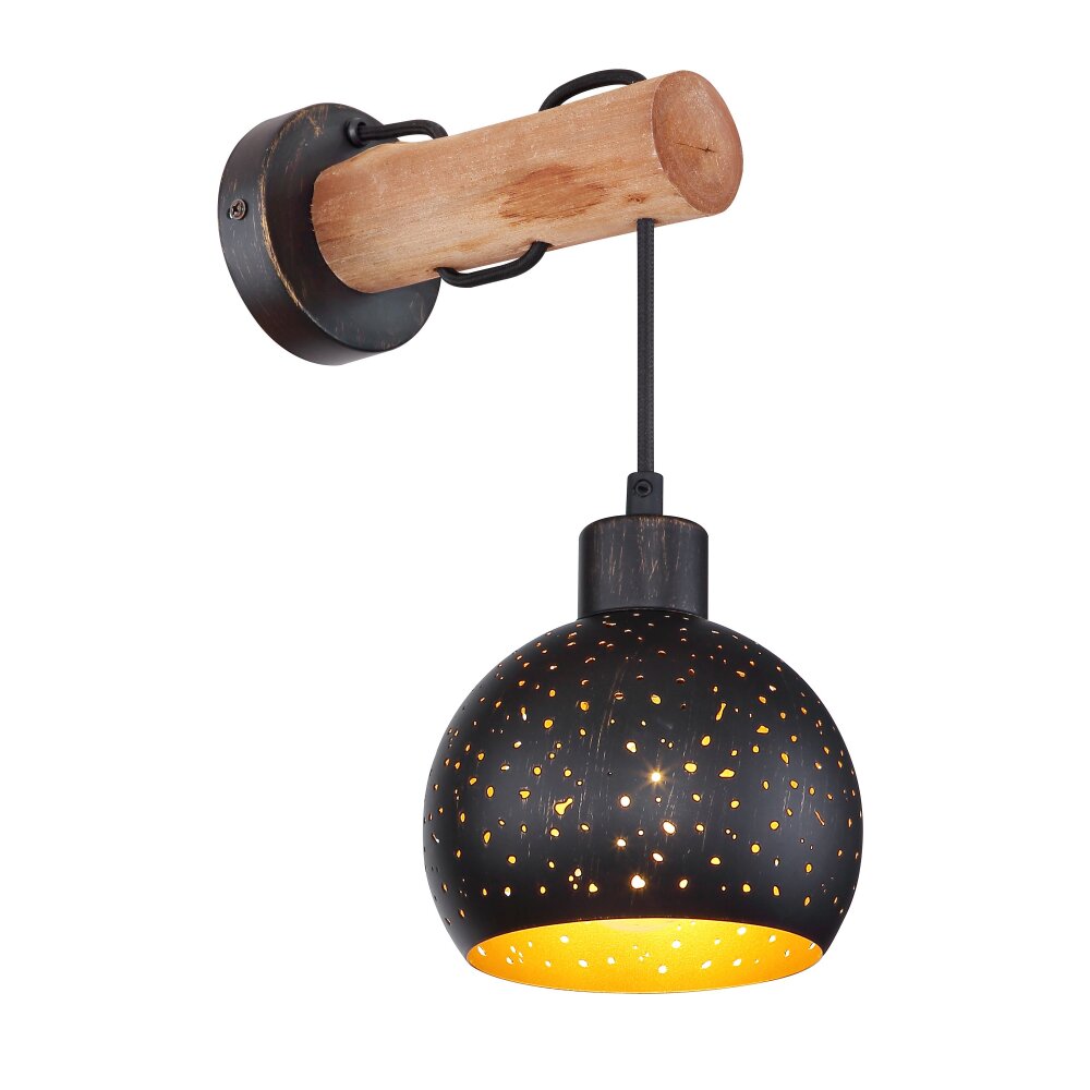 Applique murale Globo ADAJA Noir, 1 lumière main product photo
