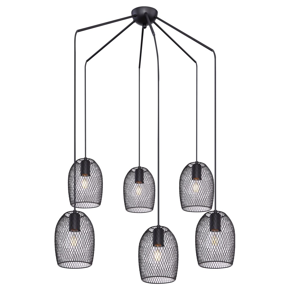 Suspension Globo DOPS Noir, 6 lumières main product photo