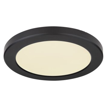 Plafonnier Globo LASSE LED Noir, 1 lumière