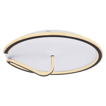 Plafonnier Globo RODAN LED Blanc, 1 lumière, Télécommandes