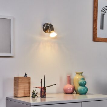 Applique murale Oula LED Nickel mat, 1 lumière