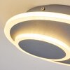 Plafonnier Harea LED Gris, 1 lumière
