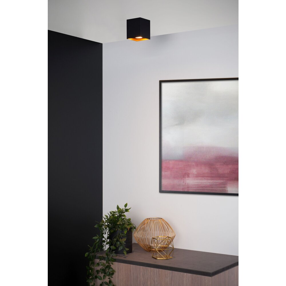 Plafonnier Lucide BIDO Cuivre, Noir, 1 lumière main product photo