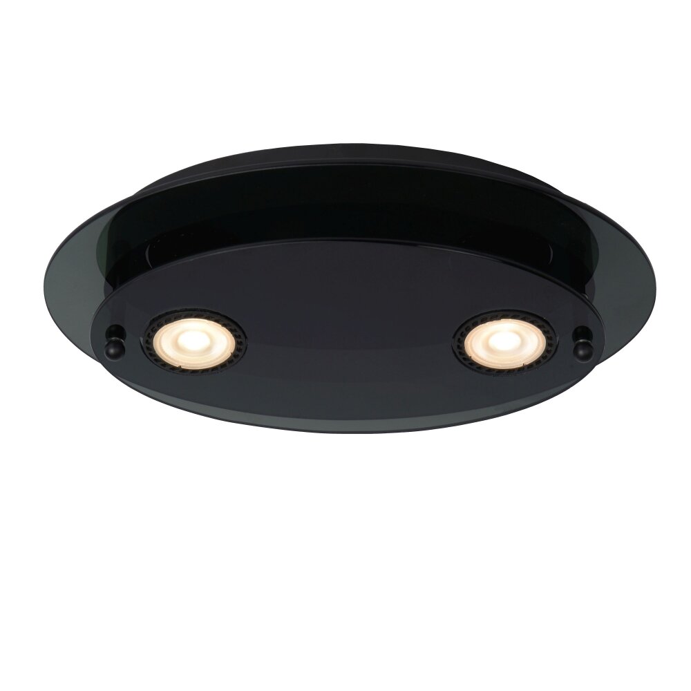 Plafonnier Lucide OKNO Noir, 2 lumières main product photo