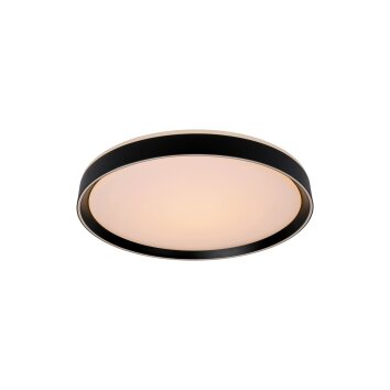 Plafonnier Lucide NURIA LED Noir, 1 lumière