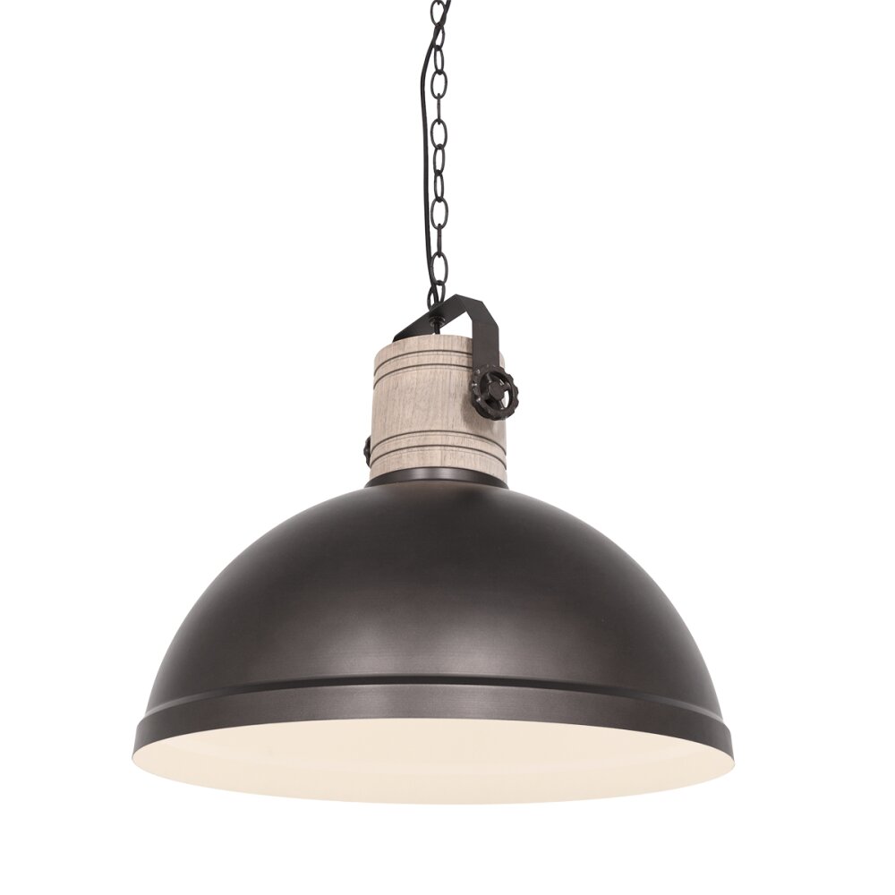 Suspension Steinhauer Gearwood Anthracite, 1 lumière main product photo