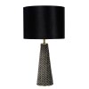 Lampe de table Lucide VELVET Gris, Laiton, 1 lumière