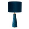 Lampe de table Lucide VELVET Bleu, Laiton, 1 lumière