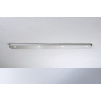 Plafonnier Bopp-Leuchten CLOSE LED Aluminium, Argenté, 4 lumières