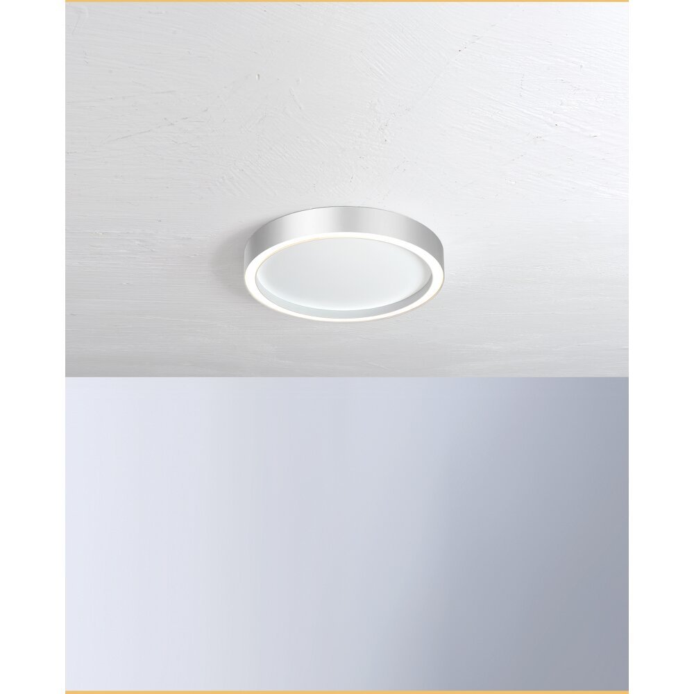 Plafonnier Bopp-Leuchten AURA LED Argenté, Blanc, 1 lumière main product photo