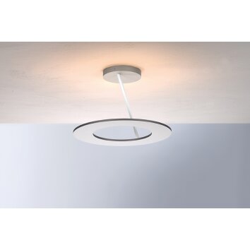 Plafonnier Bopp-Leuchten STELLA LED Aluminium, Argenté, Blanc, 4 lumières