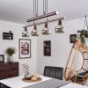 Suspension Warga LED Bronze, 4 lumières