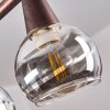 Suspension Warga LED Bronze, 4 lumières