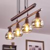 Suspension Warga LED Bronze, 4 lumières