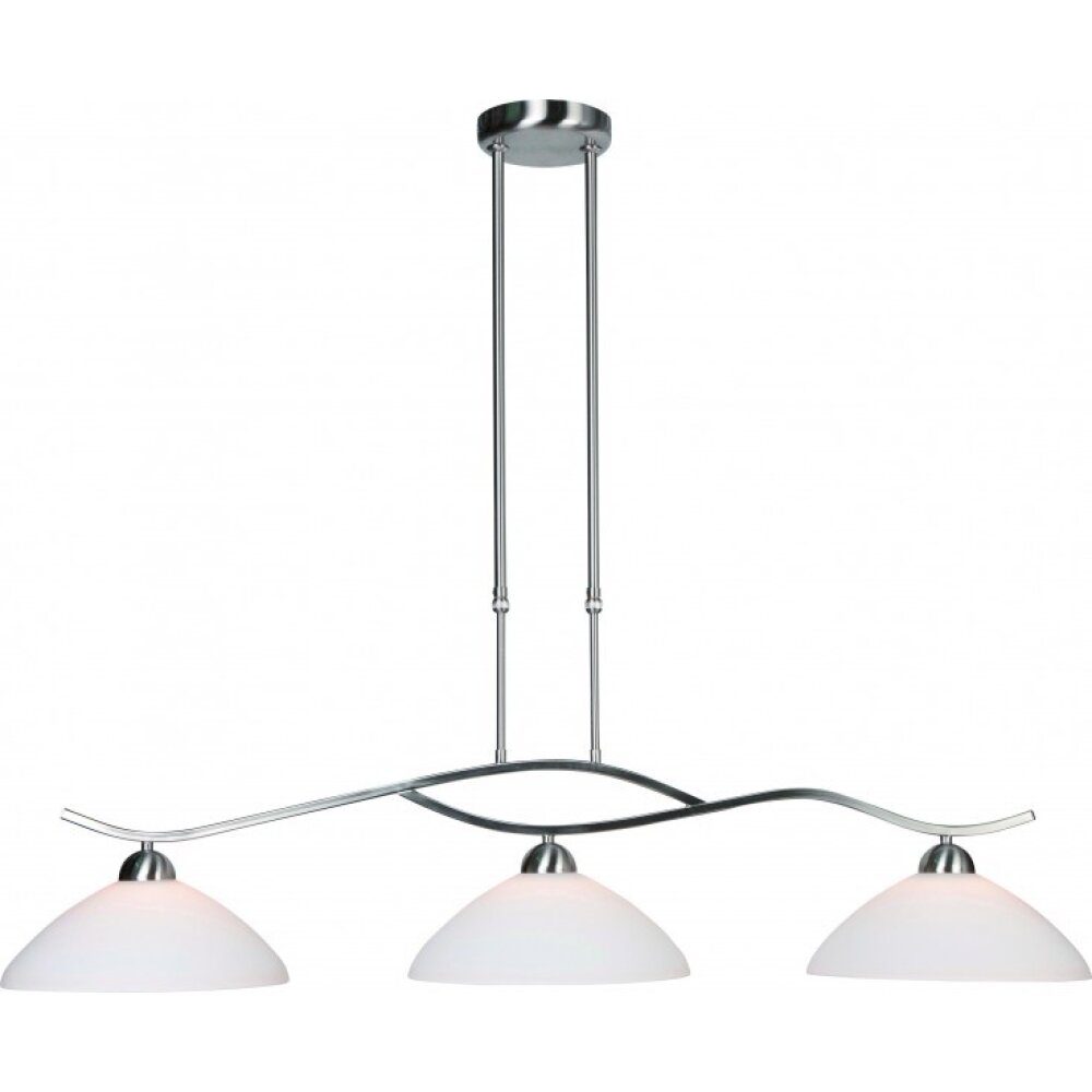 Suspension Steinhauer CAPRI Acier inoxydable, 3 lumières main product photo