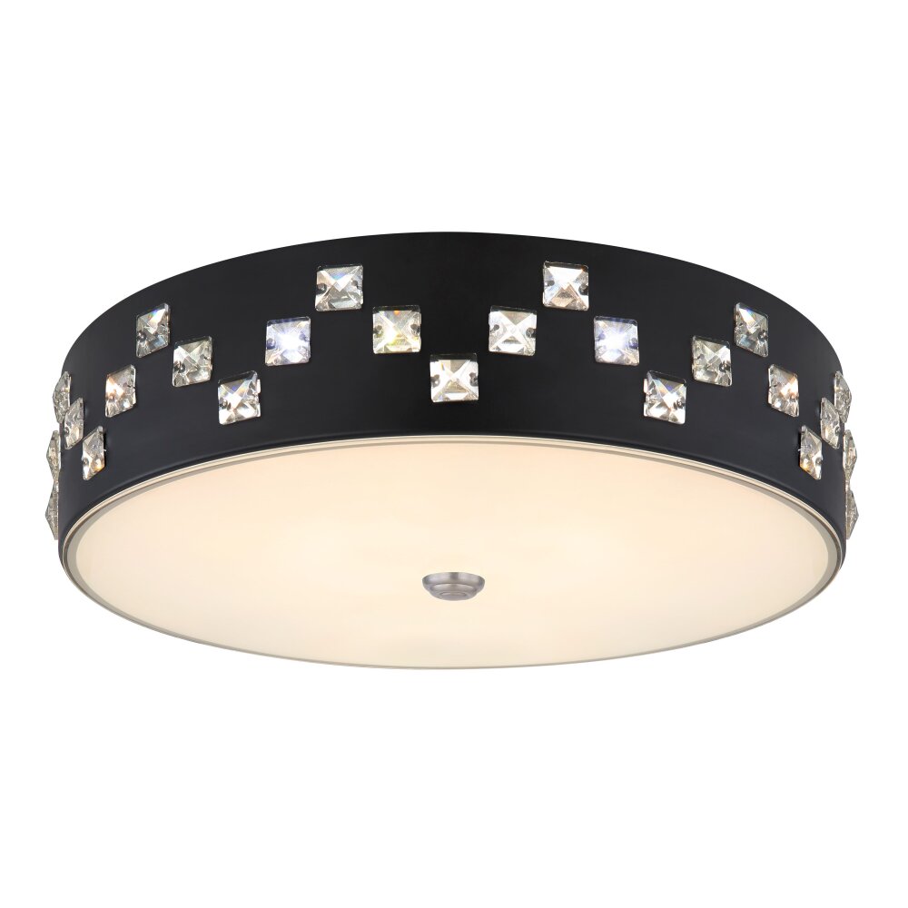 Plafonnier Globo ABELIA LED Noir, 1 lumière main product photo