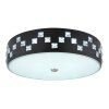 Plafonnier Globo ABELIA LED Noir, 1 lumière