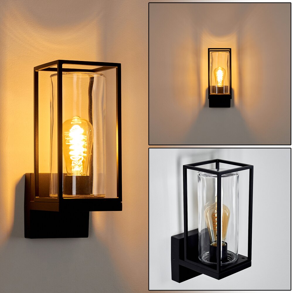 Applique murale d'extérieur Palanga Noir, 1 lumière main product photo