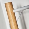 Lampe de table Geelong Bois clair, Blanc, 1 lumière