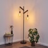 Lampadaire Aarhus Bois foncé, Noir, 2 lumières
