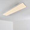 Plafonnier Salmi LED Blanc, 1 lumière, Télécommandes