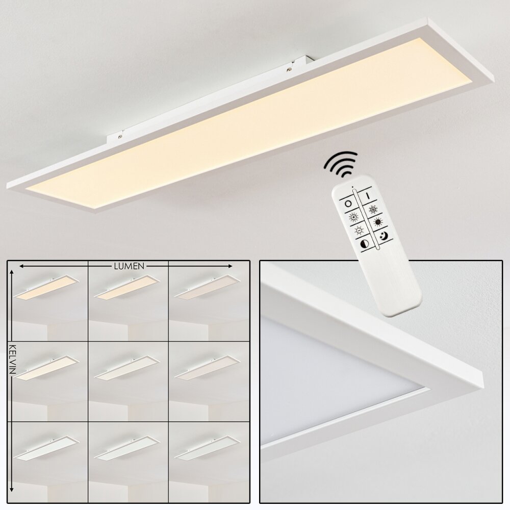 Plafonnier Salmi LED Blanc, 1 lumière, Télécommandes main product photo